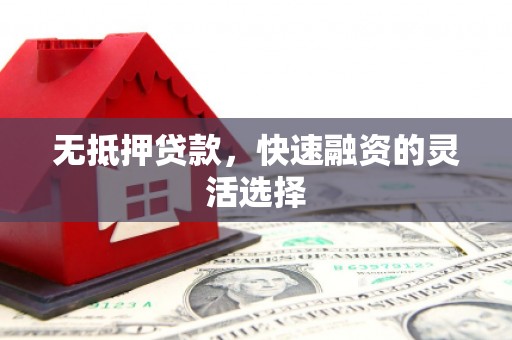 三重无抵押贷款，快速融资的灵活选择