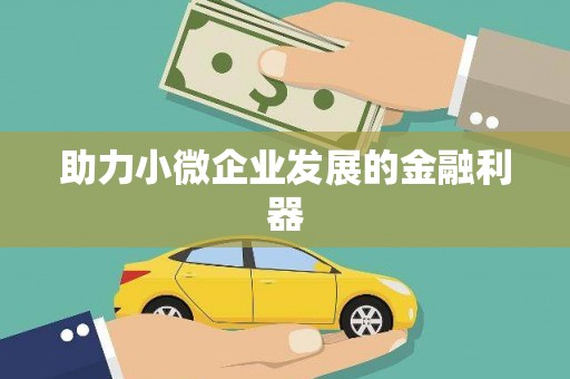 三重助力小微企业发展的金融利器