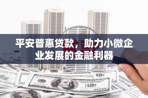 三重平安普惠贷款，助力小微企业发展的金融利器