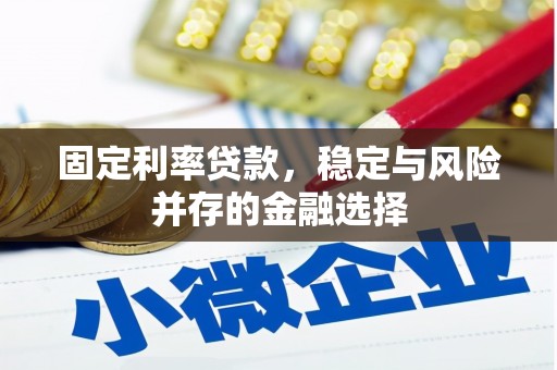 三重固定利率贷款，稳定与风险并存的金融选择