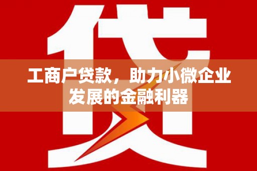 三重工商户贷款，助力小微企业发展的金融利器