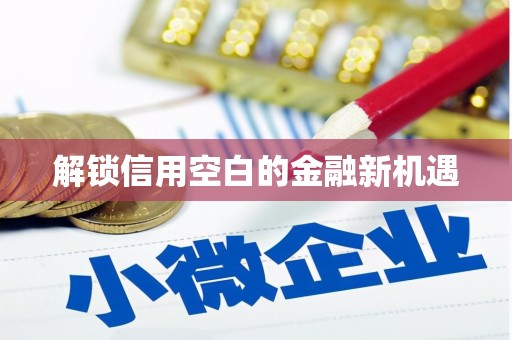 三重解锁信用空白的金融新机遇
